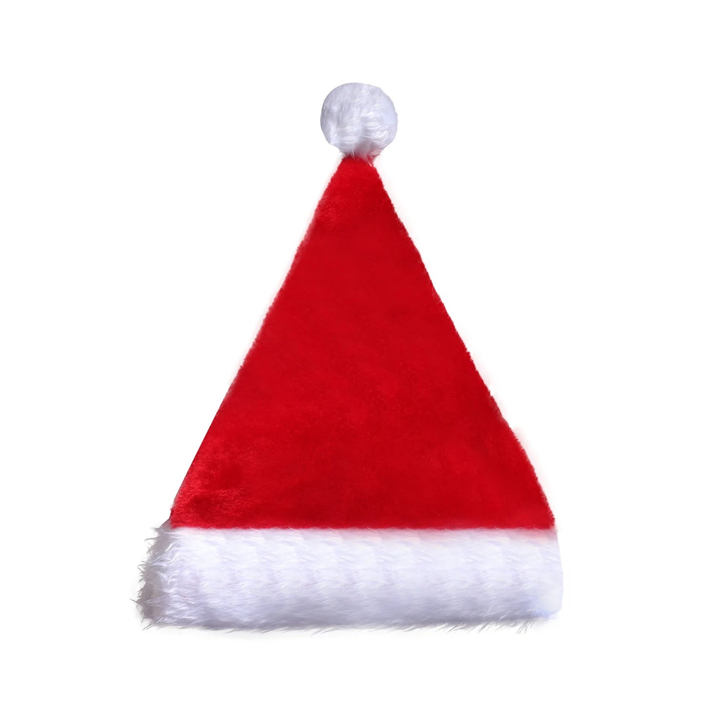 LED Christmas Hat - Plush Santa Hat with Luminous Lights for Kids & Adults