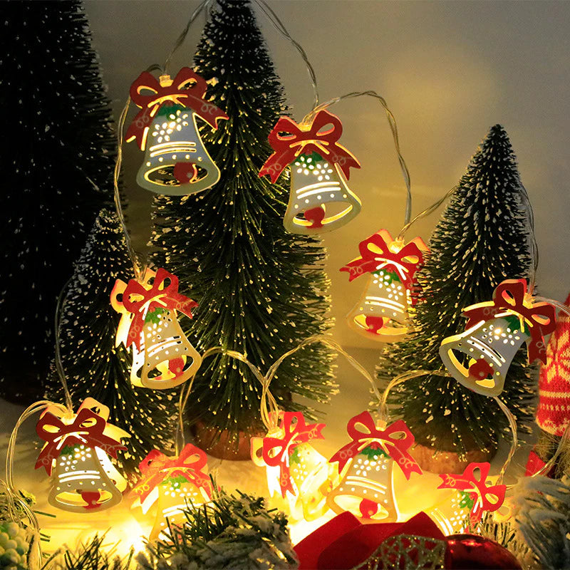 Christmas LED String Lights - Santa Claus, Reindeer, Snowman Ornaments - Perfect Holiday Decor & New Year Gift