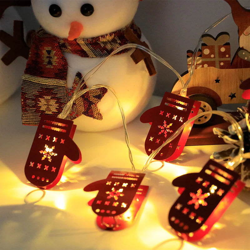 Christmas LED String Lights - Santa Claus, Reindeer, Snowman Ornaments - Perfect Holiday Decor & New Year Gift