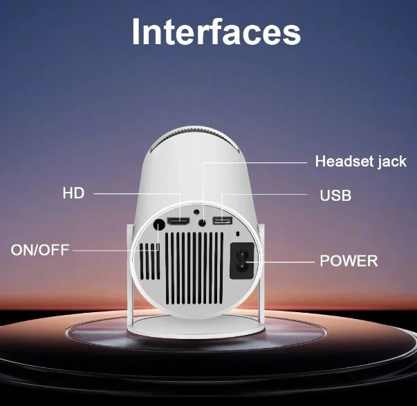 Portable Mini Projector 4K Wi Fi Android