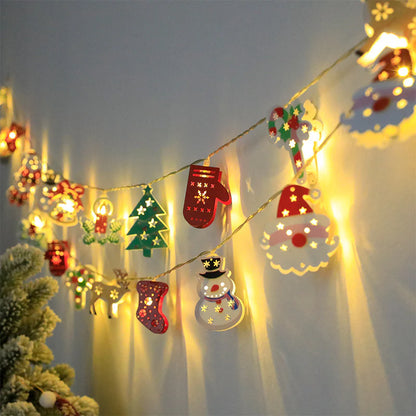 Christmas LED String Lights - Santa Claus, Reindeer, Snowman Ornaments - Perfect Holiday Decor & New Year Gift