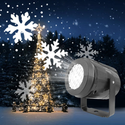 Snowflake Projector LED Christmas Party Lights – Rotating Holiday Patterns for Outdoor Garden Decor